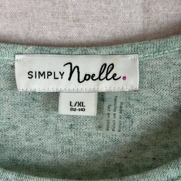 Simply Noelle Womens Fairy Tunic Top Size L/XL Lace Trim Boho Whimsical Green - Picture 5 of 11